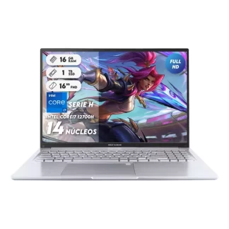 Computador Portatil Asus I7 12700h Ram 16gb Ssd 1 Tera Fhd Color Plateado